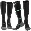 CAMBIVO Compression Socks for Men and Women 2 Pairs, 20-30 mmHg Graduated Flight Socks, Breathable and Anti-slip Design, Support for Running, Walking, Traveling, Recovery view 1