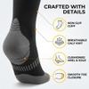 CAMBIVO Compression Socks for Men and Women 2 Pairs, 20-30 mmHg Graduated Flight Socks, Breathable and Anti-slip Design, Support for Running, Walking, Traveling, Recovery view 3