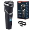 Berdsen Men's Electric Rotary Shaver Electric Shaver Hair Trimmer LCD Black