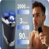 Berdsen Men's Electric Rotary Shaver Electric Shaver Hair Trimmer LCD Black view 3