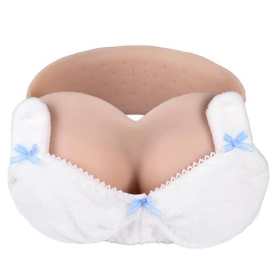 Funxzior Silicone Breast Forms Cross Dresser Strapless Breastplate Tube Top Transgender False Chest Plates Fake Tits for Mastectomy Prosthesis C Cup XL Size Boobs Cotton Filled, Beige