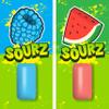 PUR Jumbo SOURZ Gum | Aspartame Free Chewing Gum | Made with Xylitol | Natural Flavour | Sour Blue Raspberry, Sour Watermelon, 20 Pieces (Pack of 1) view 2