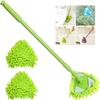 180Rotatable Adjustable Triangle Cleaning Mop with 2 Mop Replacement HeadsMultifunctional Triangle Mop,Triangle Mop for Cleaning,Rotatable Mop with Triangle Head (Green + 3 Wipes) view 1