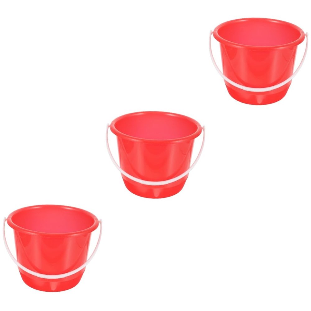 iplusmile 3pcs Portable Water Bucket Handle for Gardening Home Use Multipurpose Watering Container for Plants and Outdoor Activities