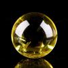 HHCTEBEC Feng Shui Natural Citrine Crystal Sphere Ball with Wooden Stand Yellow Quartz Crystal Ball Sphere,Meditation Scrying Ball for Home Table Decorative Balls,50mm view 3