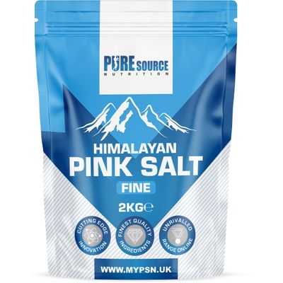 Himalayan Pink Salt Fine 84+ Essential Minerals Rose Pink Salt | UNREFINED | 100% NATURAL PURE | GLUTEN FREE | VEGAN better than Pink Salt Coarse for Bath Soak, Cooking Salt by PSN (2kg)