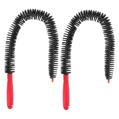 CHILDWEET 2pcs Flexible Cleaning Brush for Hard Reach Areas for Air Conditioner Washing Machine Tube and Bottle Cleaning Handle Design