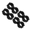 Garneck Broom Adapter 4pcs and Pole Black Clamps Plastic Dustpan with Double Pipe Connection Design, Space-Saving Broom-to-Dustpan for Easy Installation and Sturdy Rod Replacement view 1