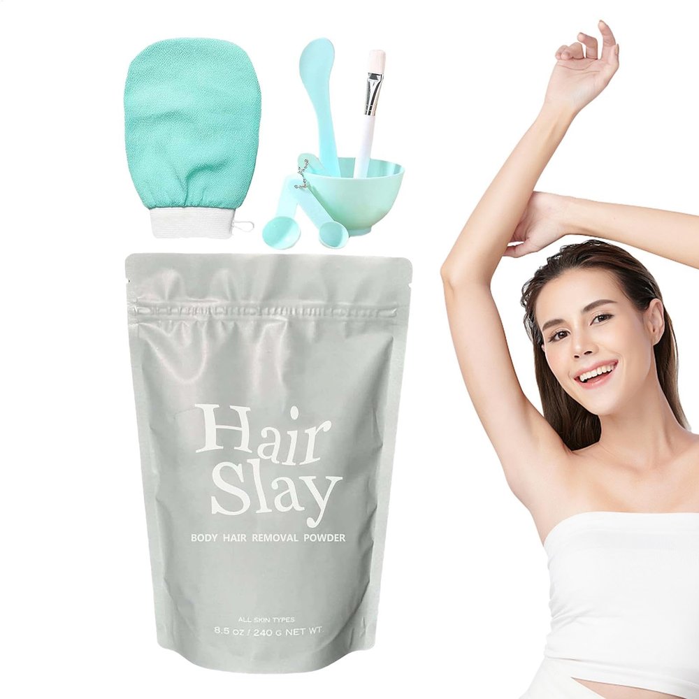Body Hair Removal Powder | 240g Hair Remove Powder For Women | Natural Ingredients Body Care Hair Remove Powder | Hair Shaving Powder For All Skin Types