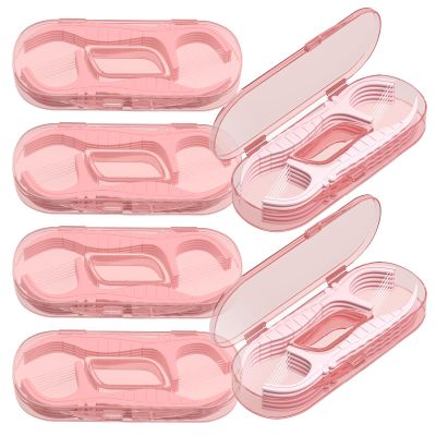 Mini Dental Floss Picks with Micro Travel Dispenser 10 CountMint Flossers Travel Case 5 Case Tooth Flosser Sticks for Adults Easy Teeth Clea Perfect for Home and On-The-Go Flossing Pink
