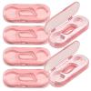 Mini Dental Floss Picks with Micro Travel Dispenser 10 CountMint Flossers Travel Case 5 Case Tooth Flosser Sticks for Adults Easy Teeth Clea Perfect for Home and On-The-Go Flossing Pink view 1