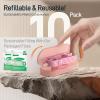 Mini Dental Floss Picks with Micro Travel Dispenser 10 CountMint Flossers Travel Case 5 Case Tooth Flosser Sticks for Adults Easy Teeth Clea Perfect for Home and On-The-Go Flossing Pink view 3