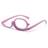 1 pair Make-up Presbyopia Glasses, 180 Rotatable Presbyopia Glasses, put Blue Light Reading Eyes Glasses(Purple,1.5 x) view 1