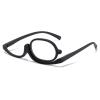 1 pair Make-up Presbyopia Glasses, 180 Rotatable Presbyopia Glasses, put Blue Light Reading Eyes Glasses(Black,3.5 x) view 1