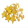 120 Beautiful Edible Sugar Fondant Stars; Small to XLarge; Lustre Gold; Birthday, Bridal, Baby Shower, Wedding, Christmas Cake Cupcake Topper Decorations (Mixed Sizes x 100 (2.5cm, 1.8cm & 1cm)) view 1