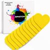 DPatch Dexcom G6 Patches - Covers - Our cgm Sensor Patches are Waterproof, Unique Non-Stick Centre, Breathable, Long-Lasting Adhesion for Libre 2 Sensor - 20 Pack - Heart Shape (Yellow) view 1