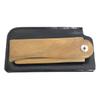 ASAKKURA Folding Wooden Beard Comb with Leather Case Oil Comb for Styling Suitable for Outdoor Travel and Home Use view 1
