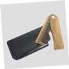 ASAKKURA Folding Wooden Beard Comb with Leather Case Oil Comb for Styling Suitable for Outdoor Travel and Home Use view 3