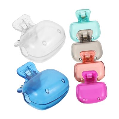 ARTSEWPLY 6pcs Travel Toothbrush Cap Portable Toothbrush Lightweight Protector for Hygiene Stylish Travel Essential Compact Design for Home Camping and Business Trips