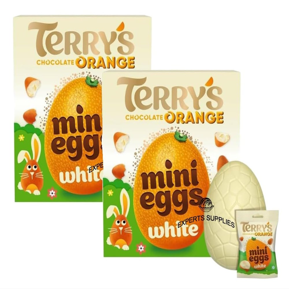 Easter Egg Bundle Of 2 With NewTerry's White Chocolate Orange Easter Egg And Mini Eggs 200g By Experts Supplies