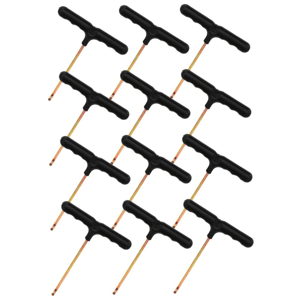 BRIGHTFUFU 12pcs Portable T-Shaped Tightening Hooks and Ergonomic Design for Easy Use for Trampoline Springs and Outdoor Activities