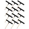 BRIGHTFUFU 12pcs Portable T-Shaped Tightening Hooks and Ergonomic Design for Easy Use for Trampoline Springs and Outdoor Activities view 1