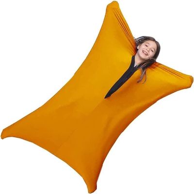 Body Sock - Sensory Socks for Kids - Stretchable Sensory Sock, Help Kids Relax and Easy to Wash Breathable Sensory Full Body Sock for Kids - Medium 69 Cm X 122 Cm(Orange,S)