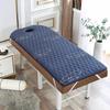 LDLCYCN Blue,180 * 60cm, Memory Foam Massage Table Topper Thicken 6Cm Non-Slip Latex Spa Bed Mattress Pad with Face Hole Massage Accessories Protective Pad for Beauty Salon Round Head view 1