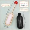 2-in-1 Lint Roller, Reusable, Lint Roller, Washable, Gel Lint Roller, Lint Roller for Clothes for Pet Hair, Clothes, Sofas, Hair, Dust (Black + White) (2) view 2