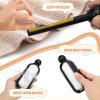2-in-1 Lint Roller, Reusable, Lint Roller, Washable, Gel Lint Roller, Lint Roller for Clothes for Pet Hair, Clothes, Sofas, Hair, Dust (Black + White) (2) view 4