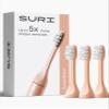 SURI Recyclable Plant-Based, Electric Toothbrush Heads - Built-in Tongue Scraper, Long Lasting Replacement Heads | Compatible Only Sonic Electric Toothbrush - Sunset Bloom, Pack of 3 view 1