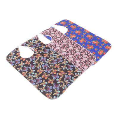 COLLBATH 3pcs Washable Adult Bibs for Elderly Men Women Eating Household Use Reusable Elderly Bibs Design
