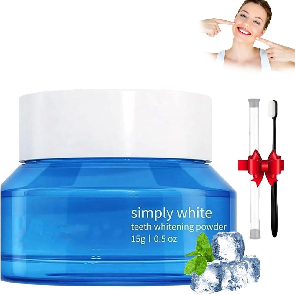 Luminoteeth Teeth Whitening Powder, Natural Snow Teeth Whitener, Magic Booster Powder Teeth, Instant Toothpaste Whitening, Cleaning Tooth Fresh Breath Care Oral Non-Sensitive Formula (1)