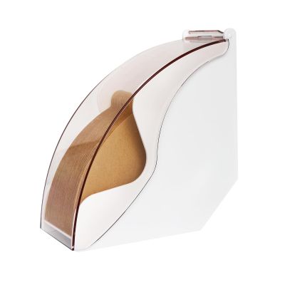 PADELE Coffee Filter Holder for Organizer and Coffee Station Accessories (White)