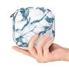 Marble Texture First Period Kit for Girls, Tampon Pantyliners Menstrual Purse, Nursing Pad Holder with Zipper, Sanitary Collect Napkin Bag Organizer view 4