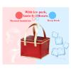 10.210.212.6" Reusable Insulated Zipper Aluminum Foil Tote Bag Suit for Picnic Cake FruitDrink Refrigeration Also for Delivery of Takeaway Thermal Pizza Insulated Delivery (Laser White) view 4