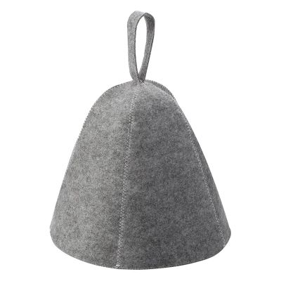 AHIOJEGX Sauna Hat Anti Heat Sauna Hat Thicken Wool Felt Shower Cap Hair Turban Quickly Towel Drying Towel Hats Sauna Bathroom Accessories(Grey)