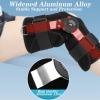 SFKLYU Hinged ROM Knee Brace Post Op Knee Brace Adjustable Orthopedic Support Stabilizer After Surgery for Osteoarthritis, Arthritis Pain, Cartilage Repair,Left view 2