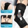 SFKLYU Hinged ROM Knee Brace Post Op Knee Brace Adjustable Orthopedic Support Stabilizer After Surgery for Osteoarthritis, Arthritis Pain, Cartilage Repair,Left view 3