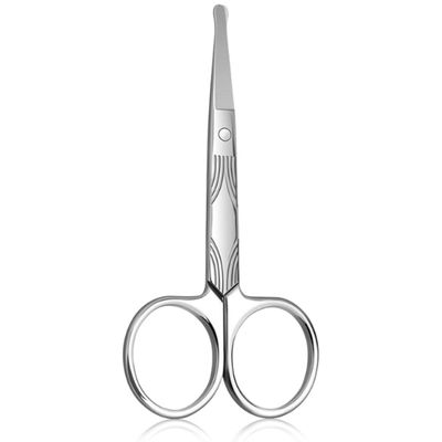 MIETONG Stainless Steel Nose Hair Scissors for Men Women - Curved Safety Blades with Rounded Tip for Trimming Facial Hair Eyebrow Ear Hair