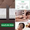 2.4In Thickness Lash Bed Topper Table Mattress With Face Breath Hole White 70x190cm Elastic Bands for Spa Bed Accessories Protective Pad view 2