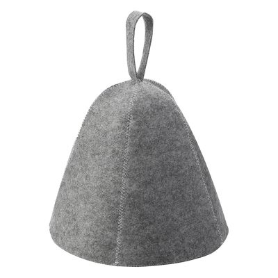 AHIOJEGX Sauna Hat Felt Sauna Hat Hair Head Protection Anti Heat Spa Sauna Hat 25x23cm Cap Universal Sauna Bathroom Accessories(Grey)