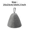 AHIOJEGX Sauna Hat Felt Sauna Hat Hair Head Protection Anti Heat Spa Sauna Hat 25x23cm Cap Universal Sauna Bathroom Accessories(Grey) view 4