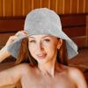 AHIOJEGX Sauna Hat Felt Shower Cap Sauna Supply Hat Men Bathing Supplies Women Accessories Portable view 2