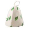 AHIOJEGX Sauna Hat Felt Head Protection Bath Anti Heat Free Size Shower Cap Sauna Hat(Leaf) view 1