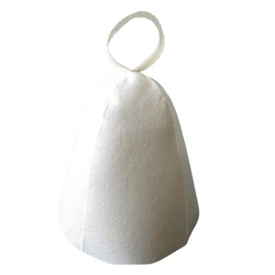 AHIOJEGX Sauna Hat Anti Heat Sauna Hat Thicken Felt Shower Cap Hair Turban Quickly Towel Drying Towel Hats Sauna Accessories Protect the scalp(White)
