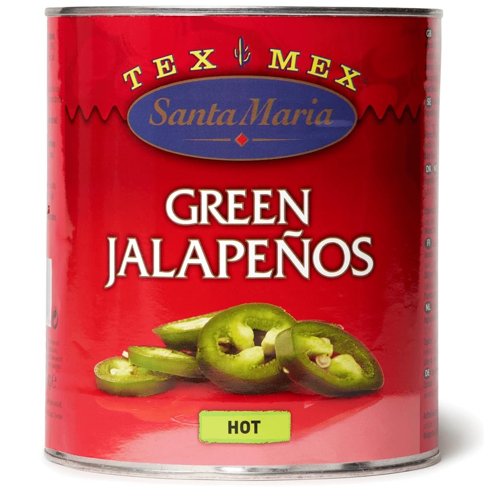 Santa Maria Sliced Green Jalapenos 2.8kg