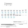 1200pcs Glasses Screws With Screwdriver Tweezers Repair Set Mini Fix Screw Kit Complete Glasses Tiny Screws Screws for Glasses view 2