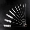 10 Pcs Nylon Straw Cleaning Brush Set Bottle Pipe Cleaner Brushes for Straws, Kettles, Tubes & Spouts Flexible Stainless Steel Wire with High-Density Nylon Bristles Multi-Size Pipe Cleaner Set view 1