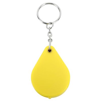 10X Small Pocket Magnifier Glass, Mini Folding Magnifying Lenses, Magnifier Keychain 10X Magnification Foldable Portable Mini Magnifying Glass with Key Ring for Outdoor Reading (Yellow)
